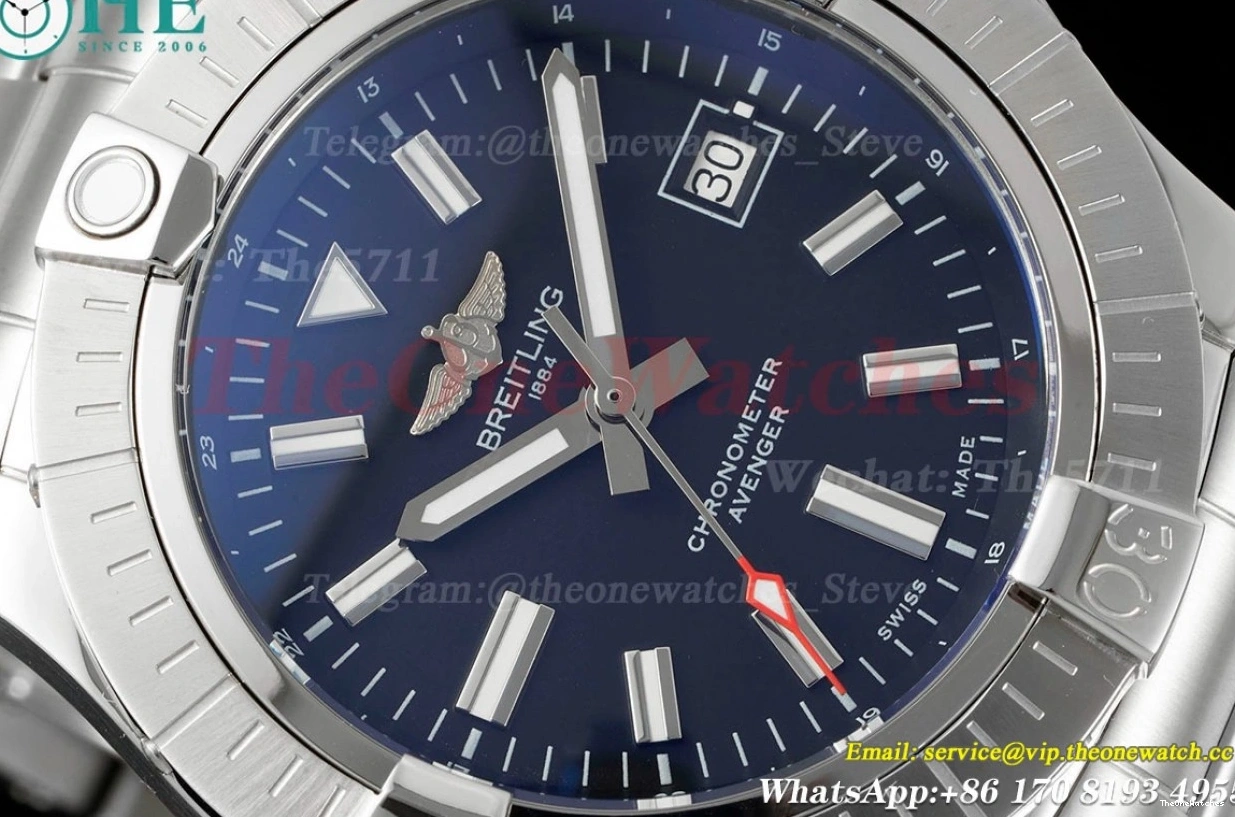 SS TF Avenger SS A2824 Black 43mm Stk 0121